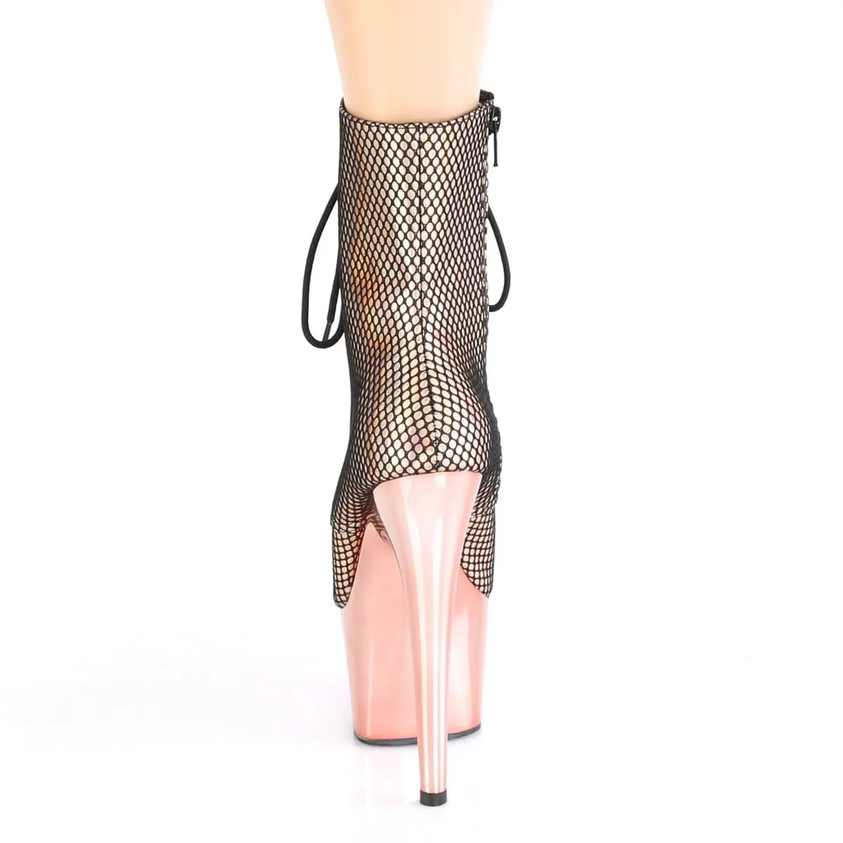 ADORE-1020HFN Rose Gold & Multi Colour Calf High Boots