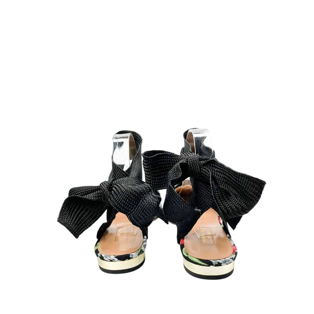 Aquazzura Love Tassle Flats in Black