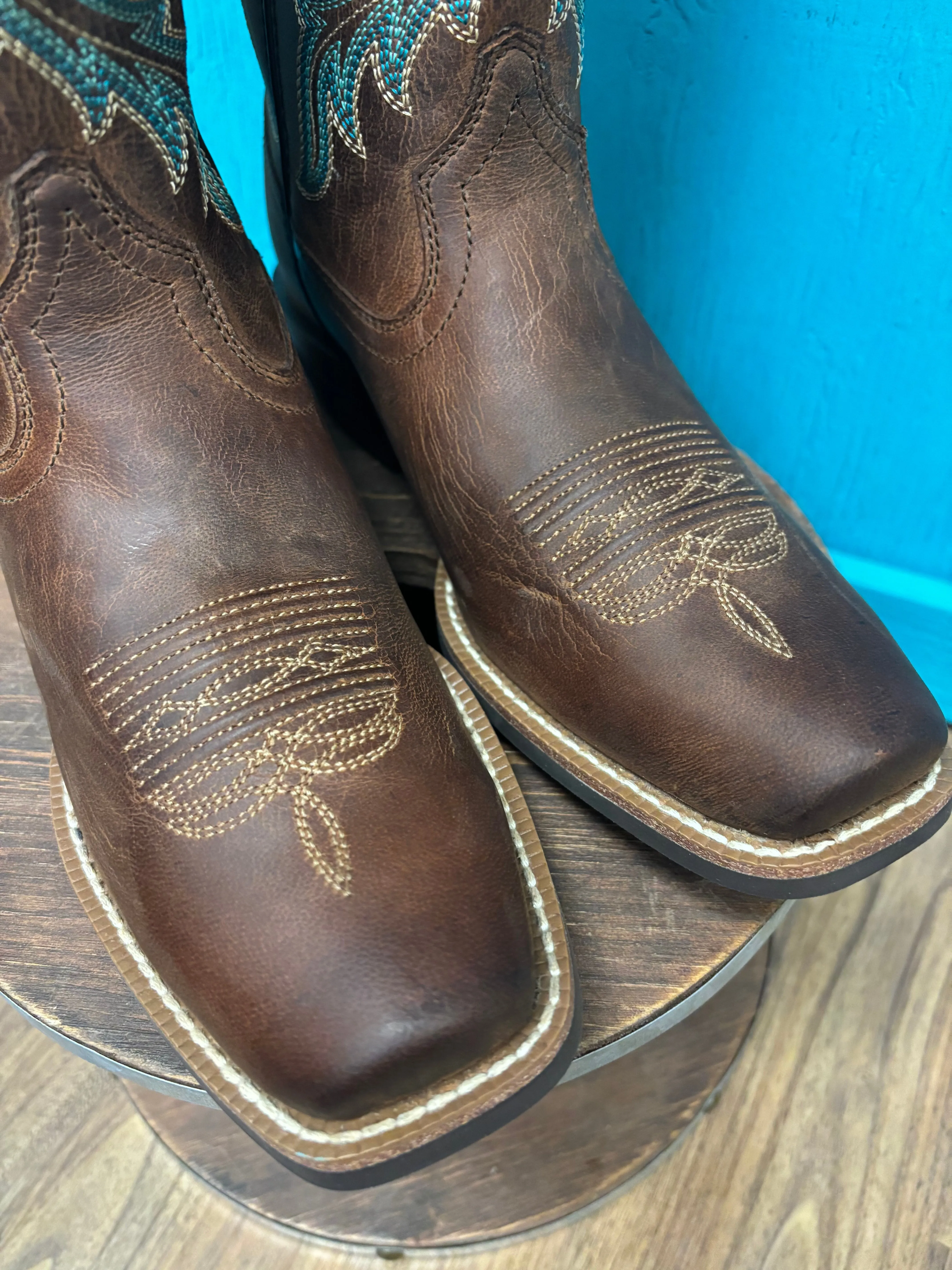 Ariat Women's Sassy Brown Rock Creek Cutter Toe Western Cowgirl Boots 10061144