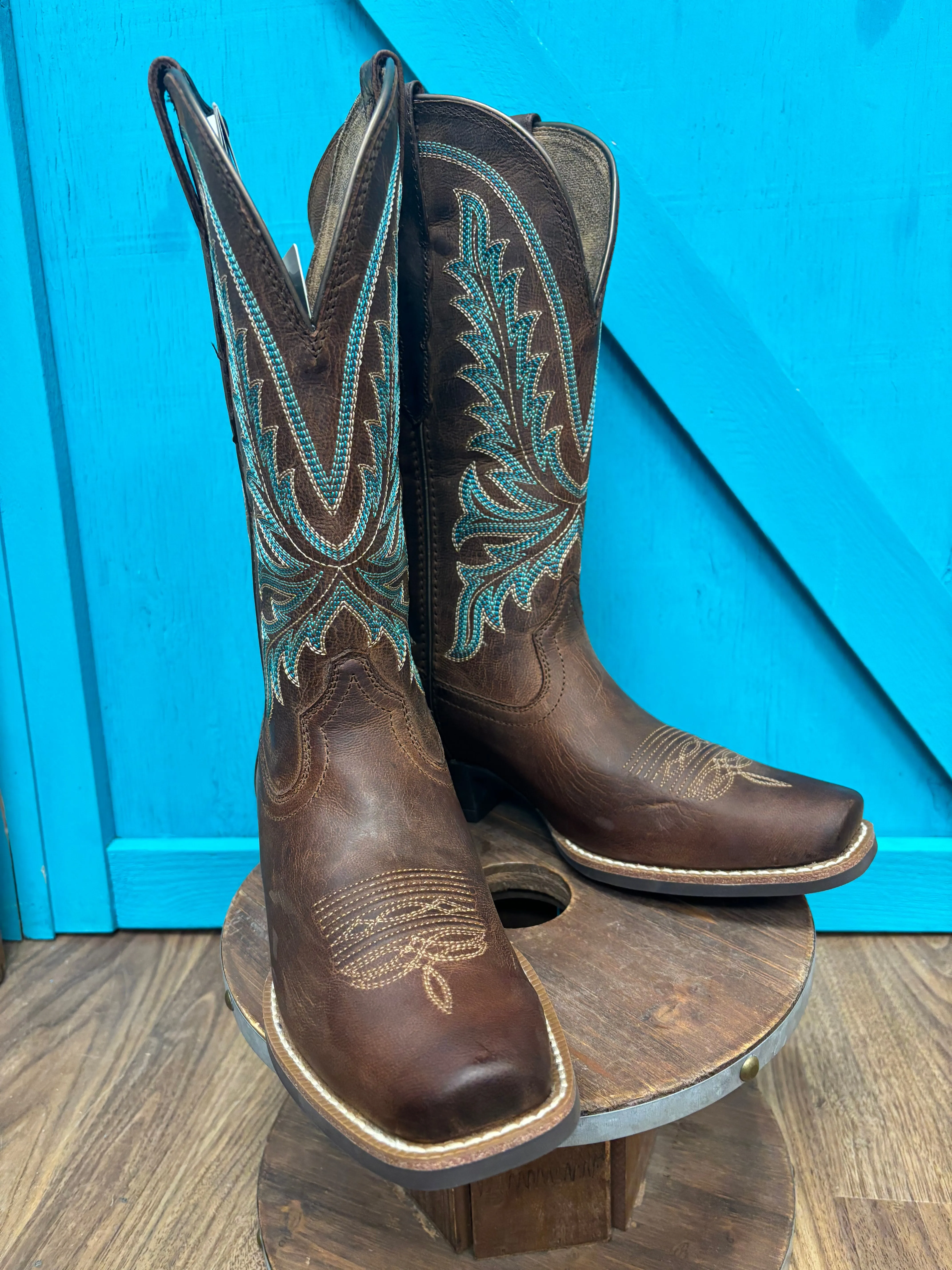 Ariat Women's Sassy Brown Rock Creek Cutter Toe Western Cowgirl Boots 10061144