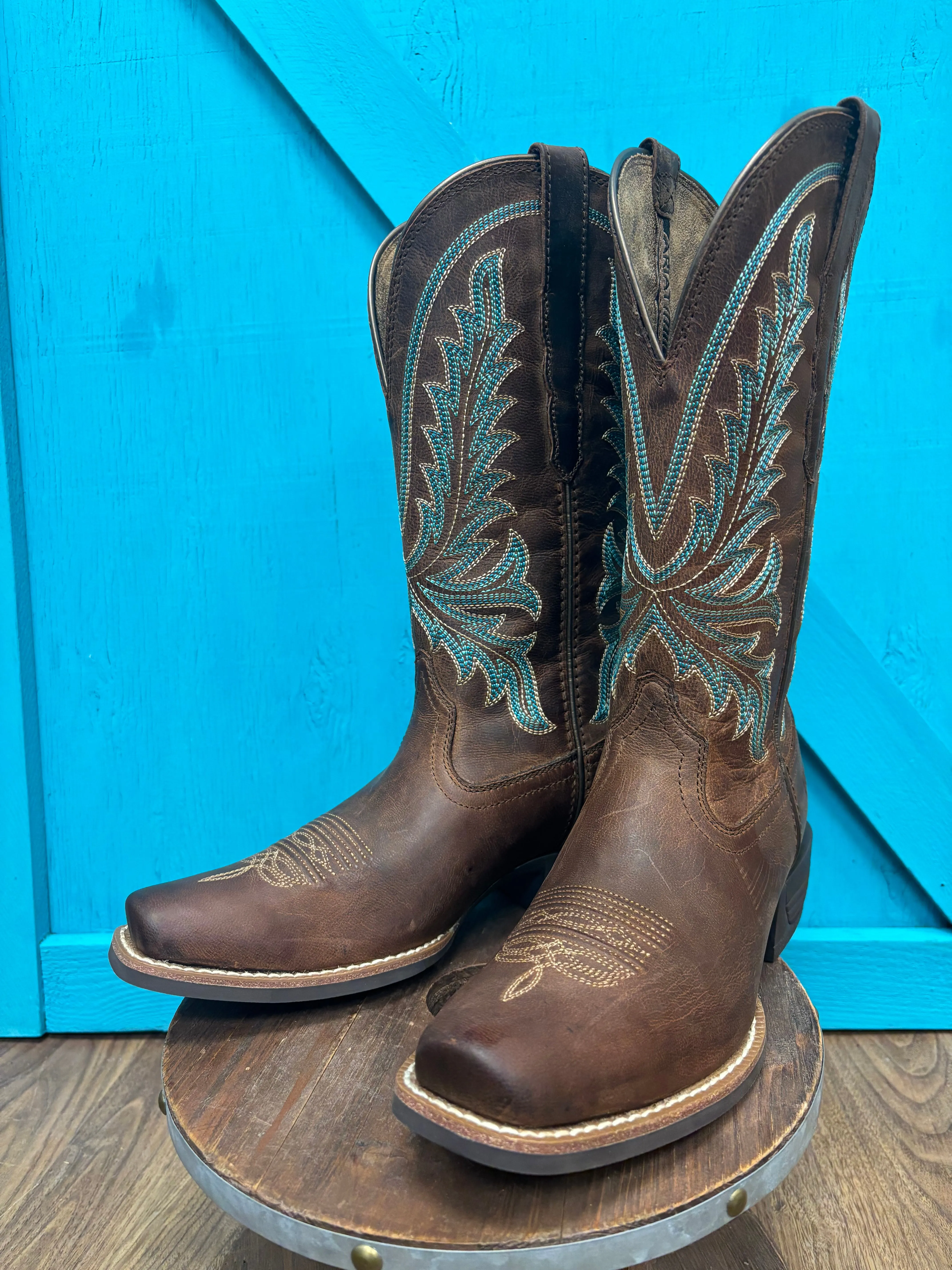 Ariat Women's Sassy Brown Rock Creek Cutter Toe Western Cowgirl Boots 10061144