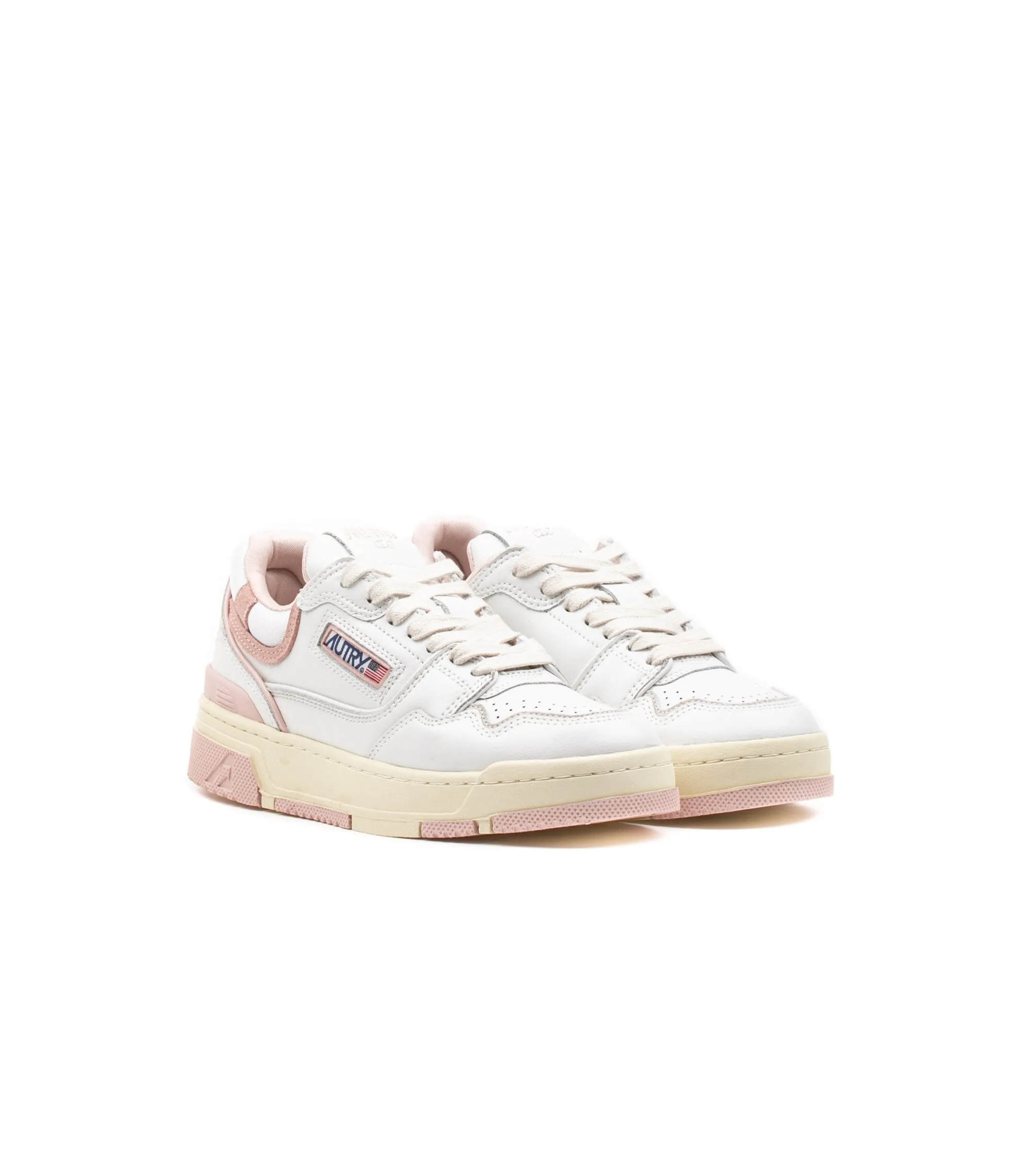 Autry Rookie Low Malt Mat Bianco Rosa Donna