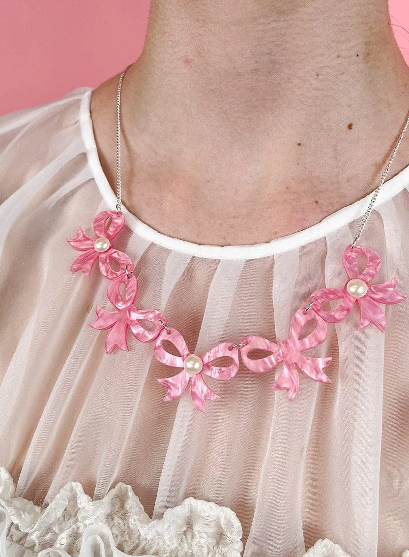 Bow Link Necklace