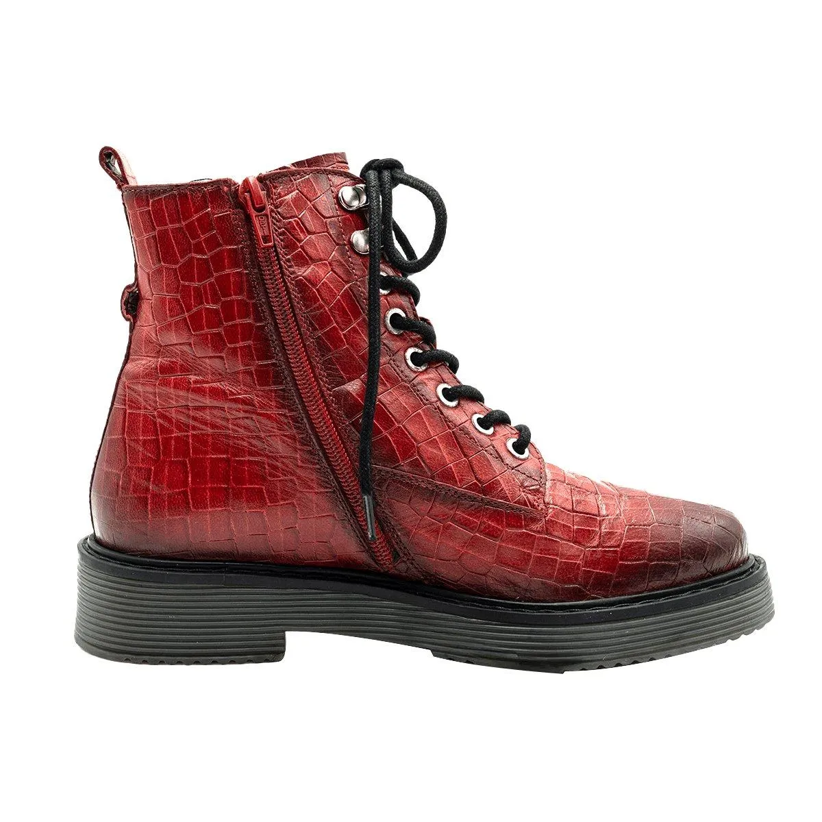 Bugatti Neria Ankle Boots Leather Red Colour For Women