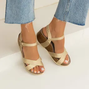 Camille Gold Sandal