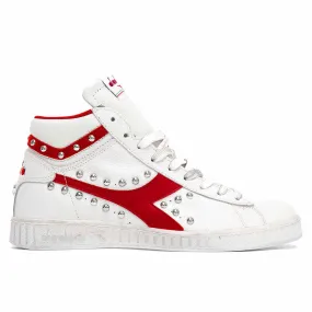 Diadora Game L High con Borchie (Borchiate) - Rosse