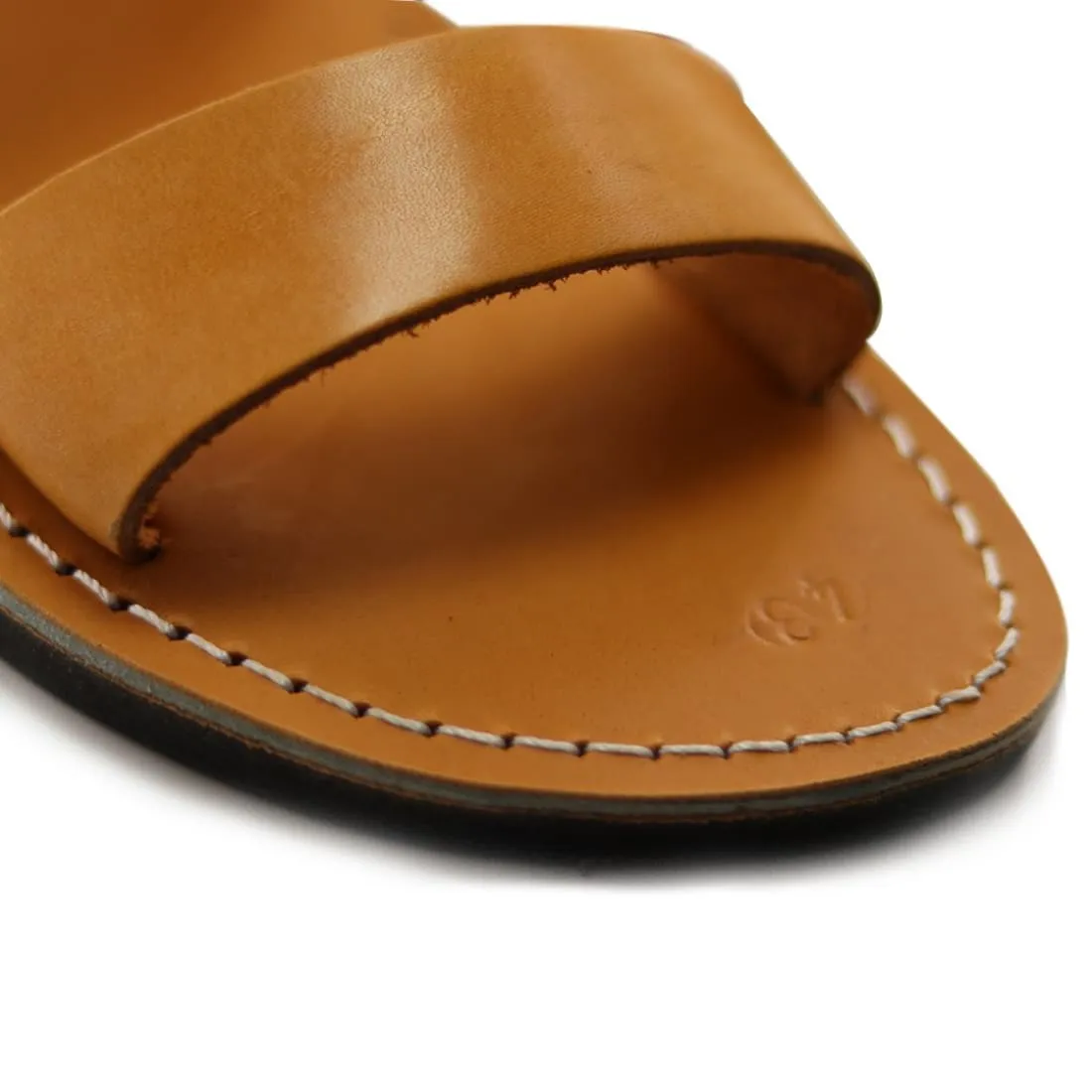 Doron - Tan leather slip-on sandal