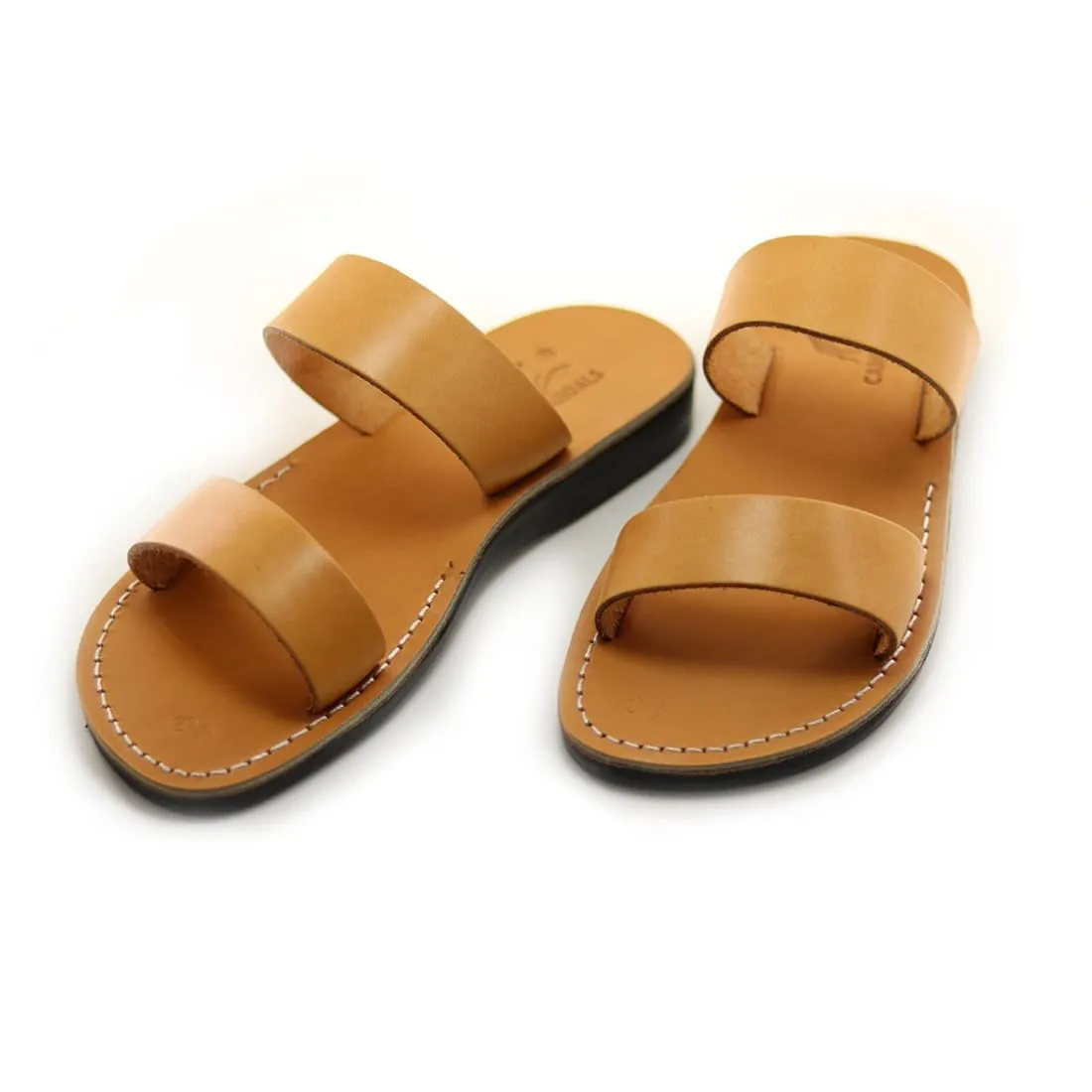 Doron - Tan leather slip-on sandal