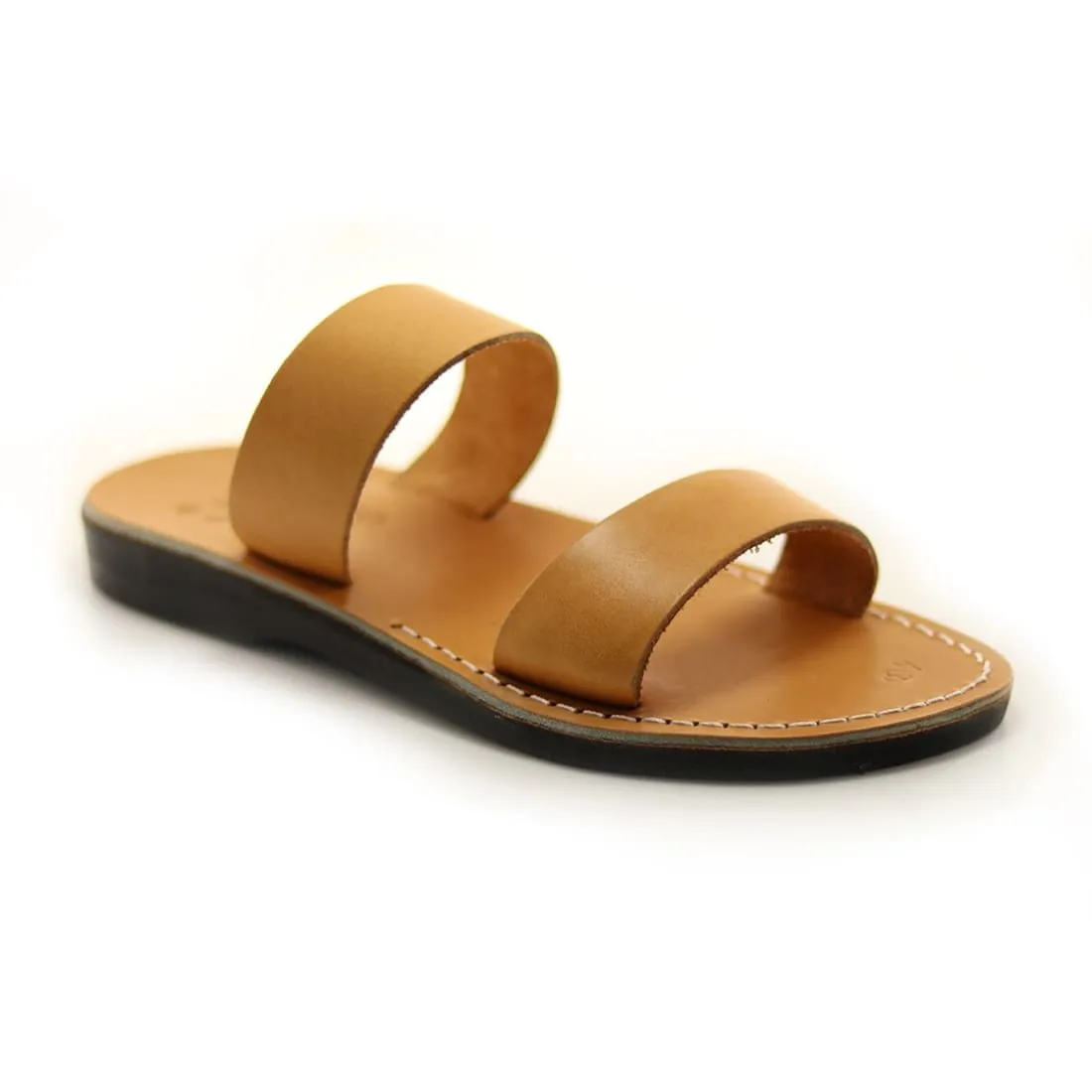 Doron - Tan leather slip-on sandal
