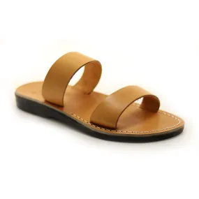 Doron - Tan leather slip-on sandal