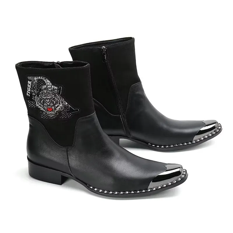 Ebonique Patterned Dress Boots