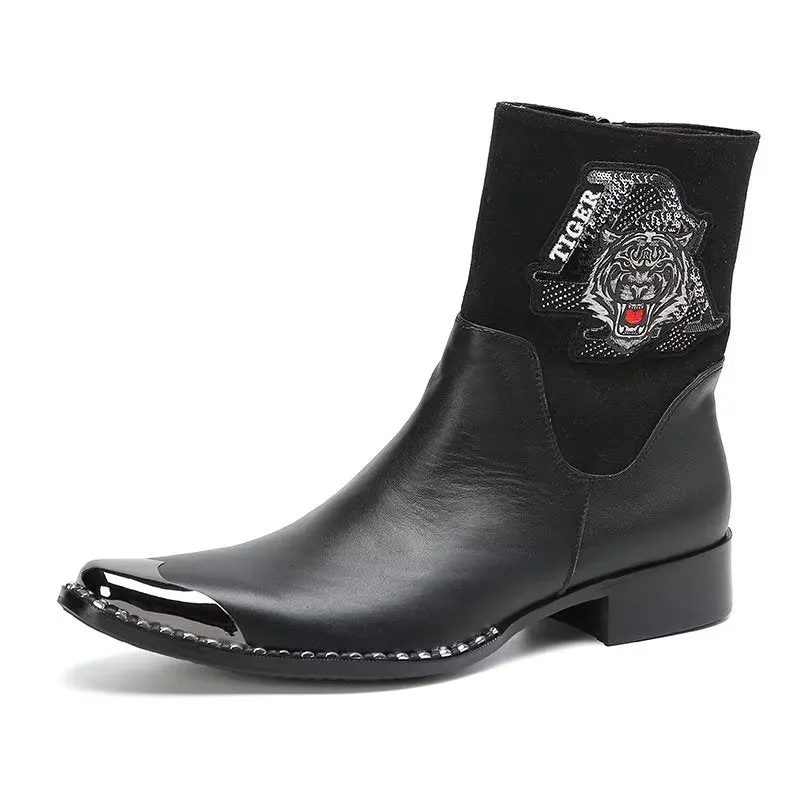 Ebonique Patterned Dress Boots