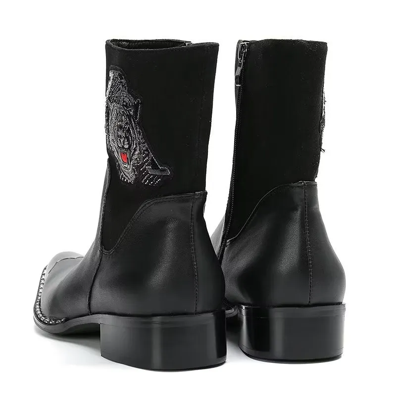 Ebonique Patterned Dress Boots