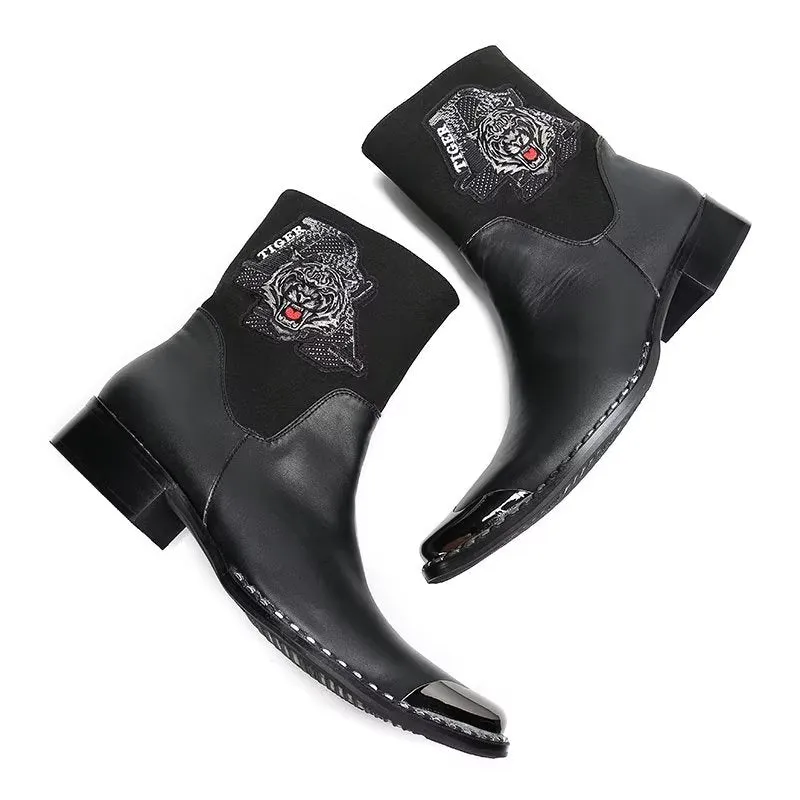 Ebonique Patterned Dress Boots