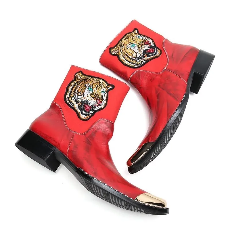 Ebonique Patterned Dress Boots