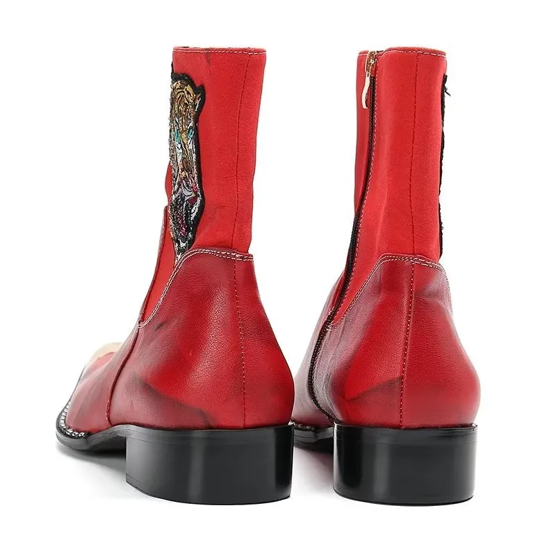 Ebonique Patterned Dress Boots