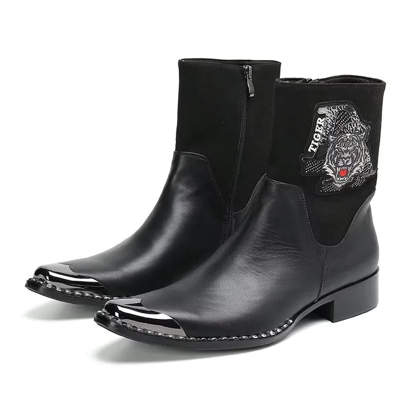 Ebonique Patterned Dress Boots