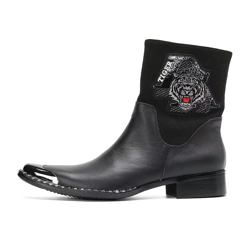 Ebonique Patterned Dress Boots