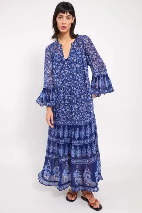 Elaine Navy Maxi Dress