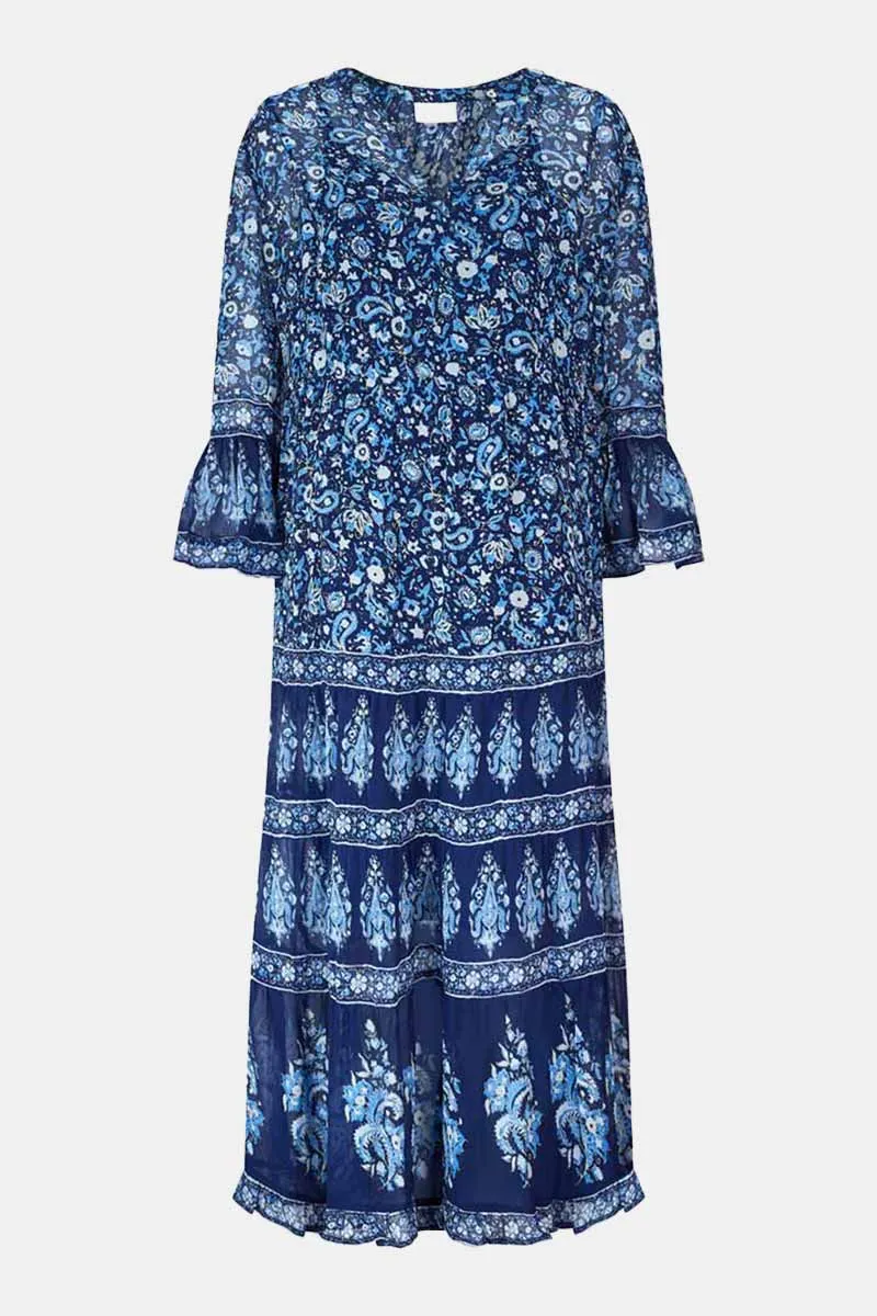 Elaine Navy Maxi Dress