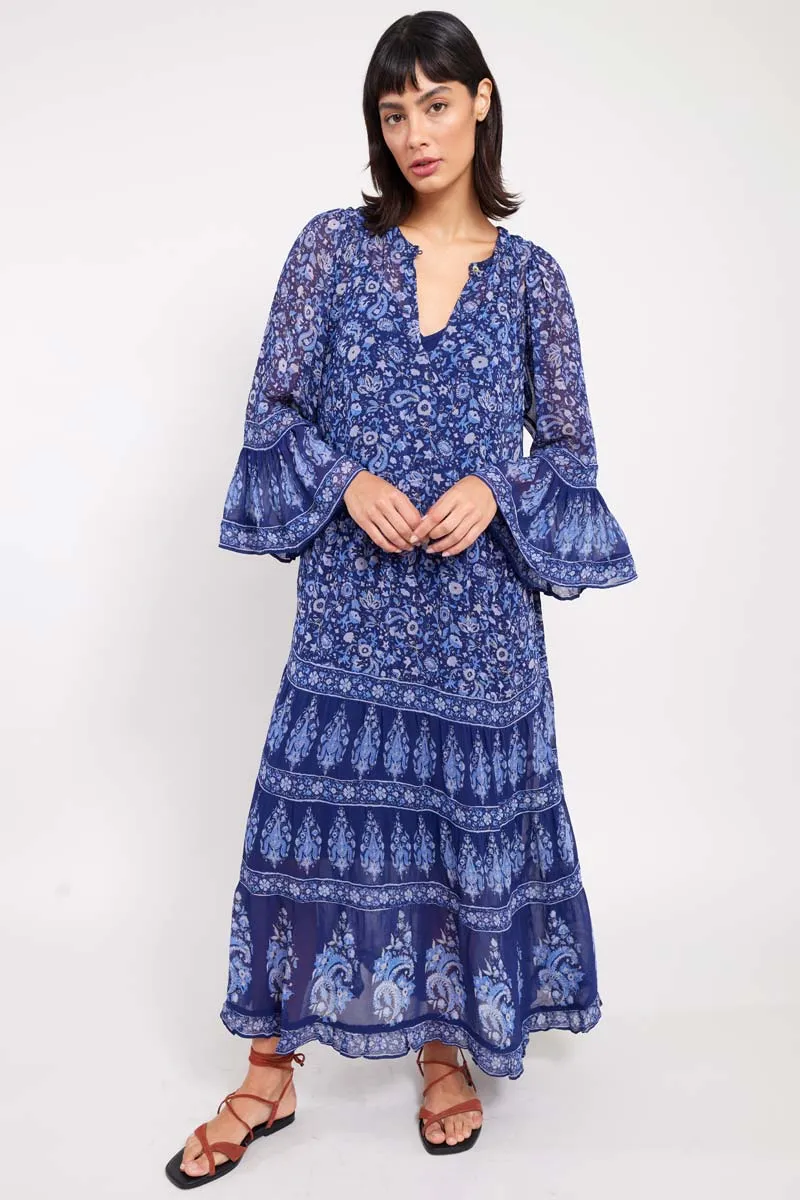 Elaine Navy Maxi Dress