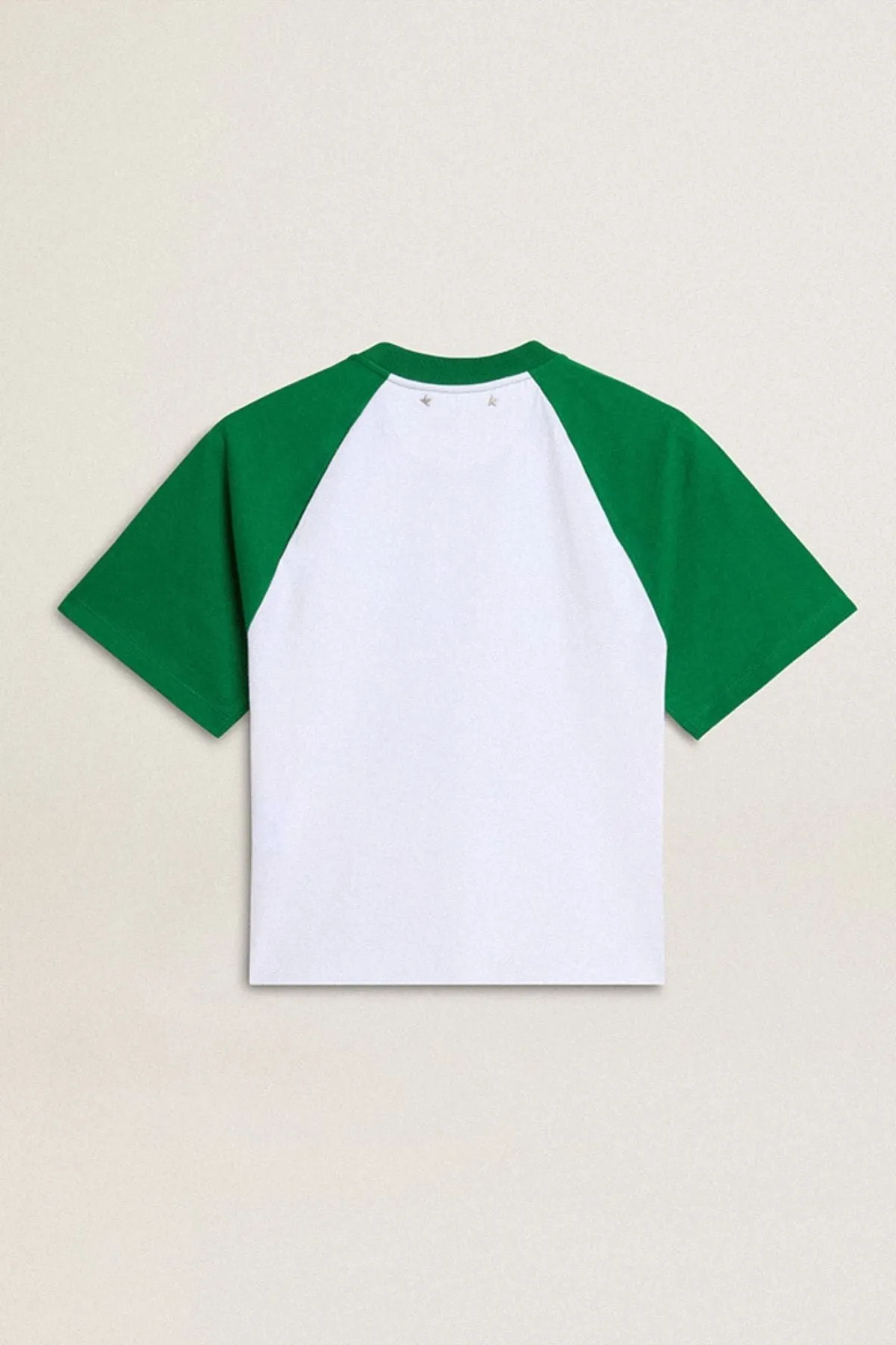 Golden Goose Cosmic Sunrise T-Shirt - Optic White/ Abundant Green