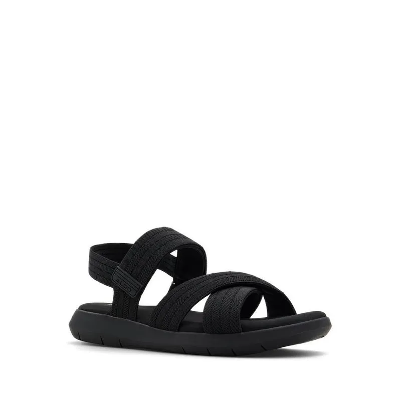 Kev Flat Sandals - Black