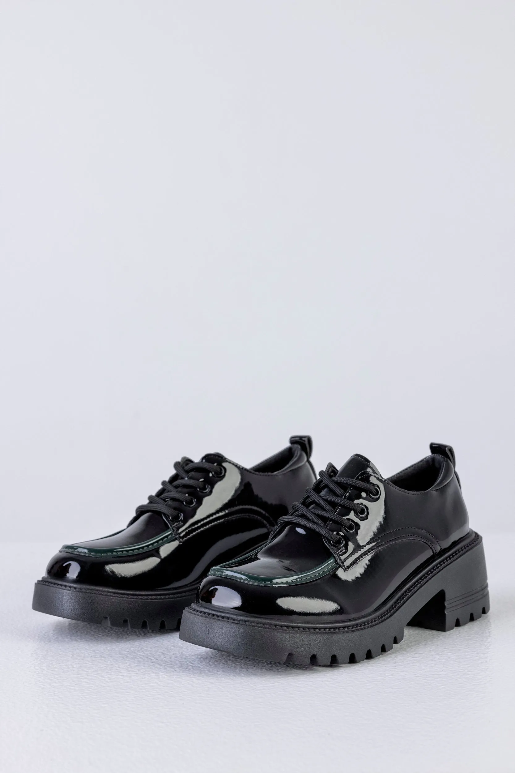 Lace-up, chunky sole shoes