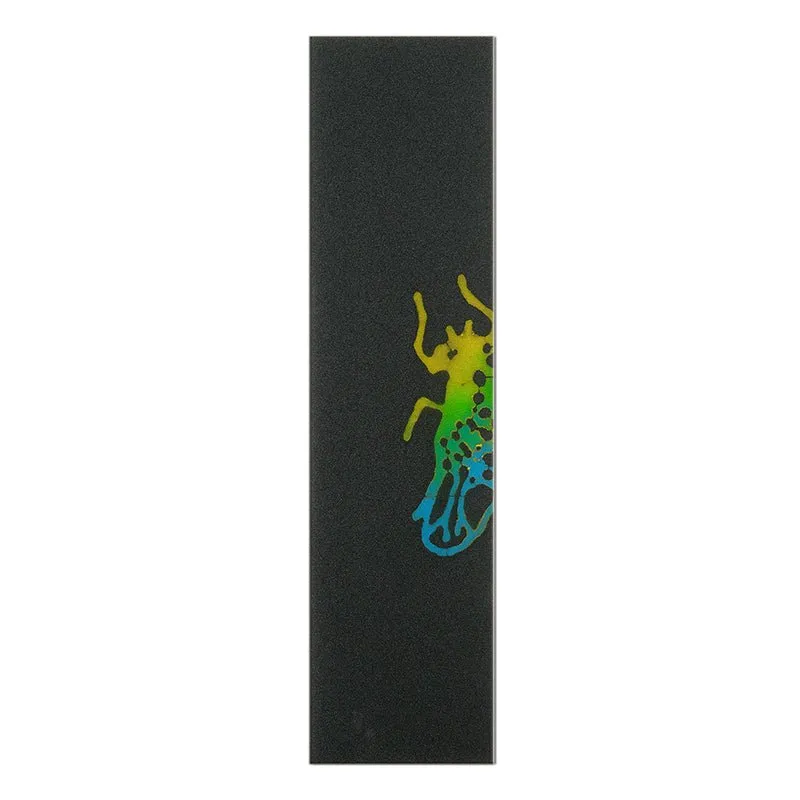 Madrid 10.5" x 40" Hand Stenciled Jumbo Retro Cool Green FlyPaper Skateboard Grip Tape 1pc
