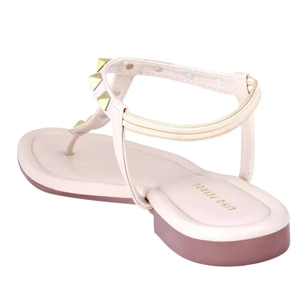 Mary Cultured Rock Studded Flats