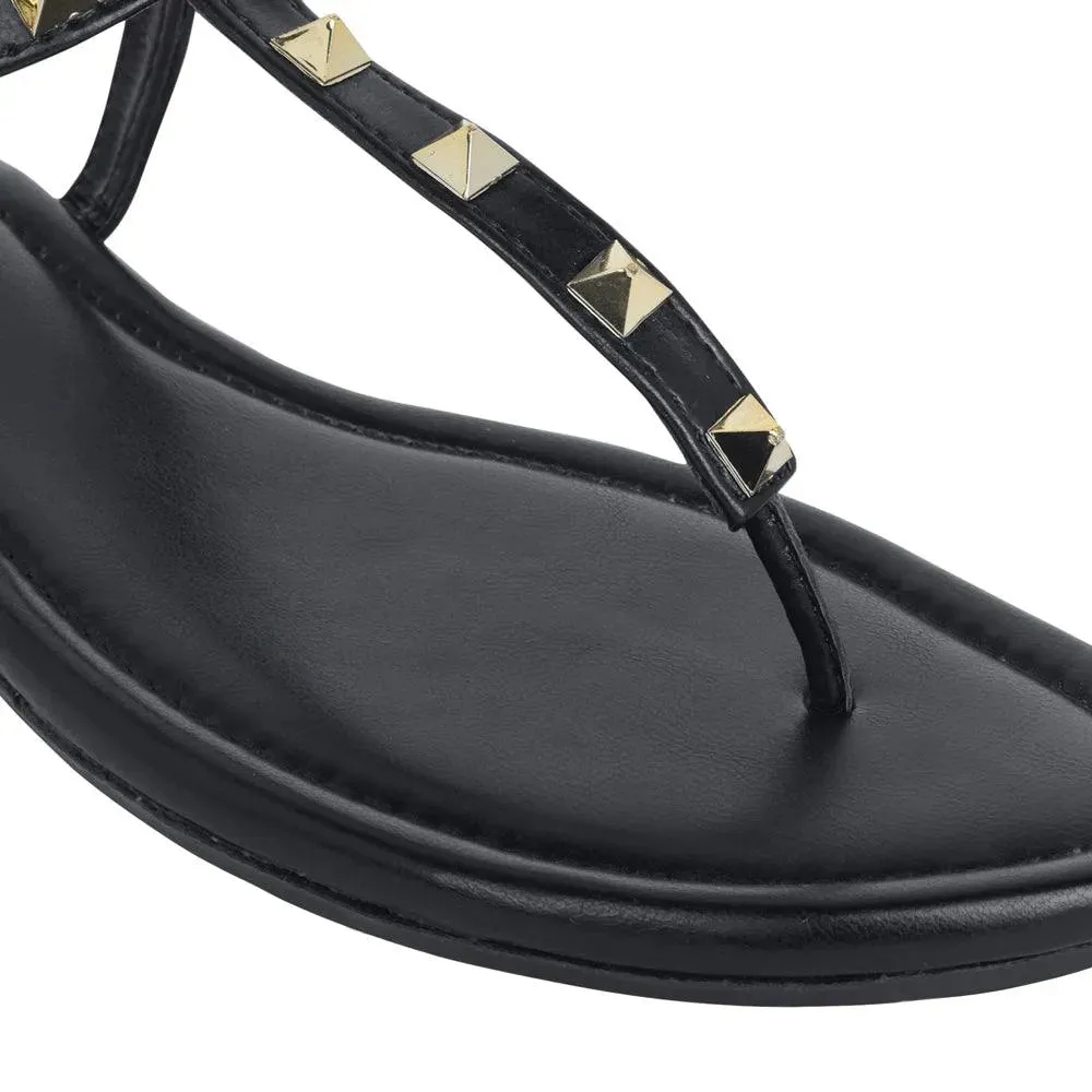 Mary Cultured Rock Studded Flats