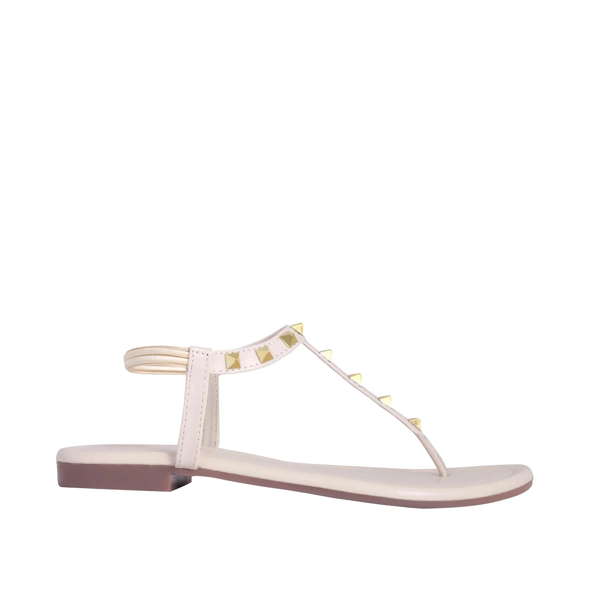 Mary Cultured Rock Studded Flats