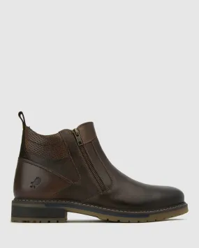MATER Leather Zip Boots