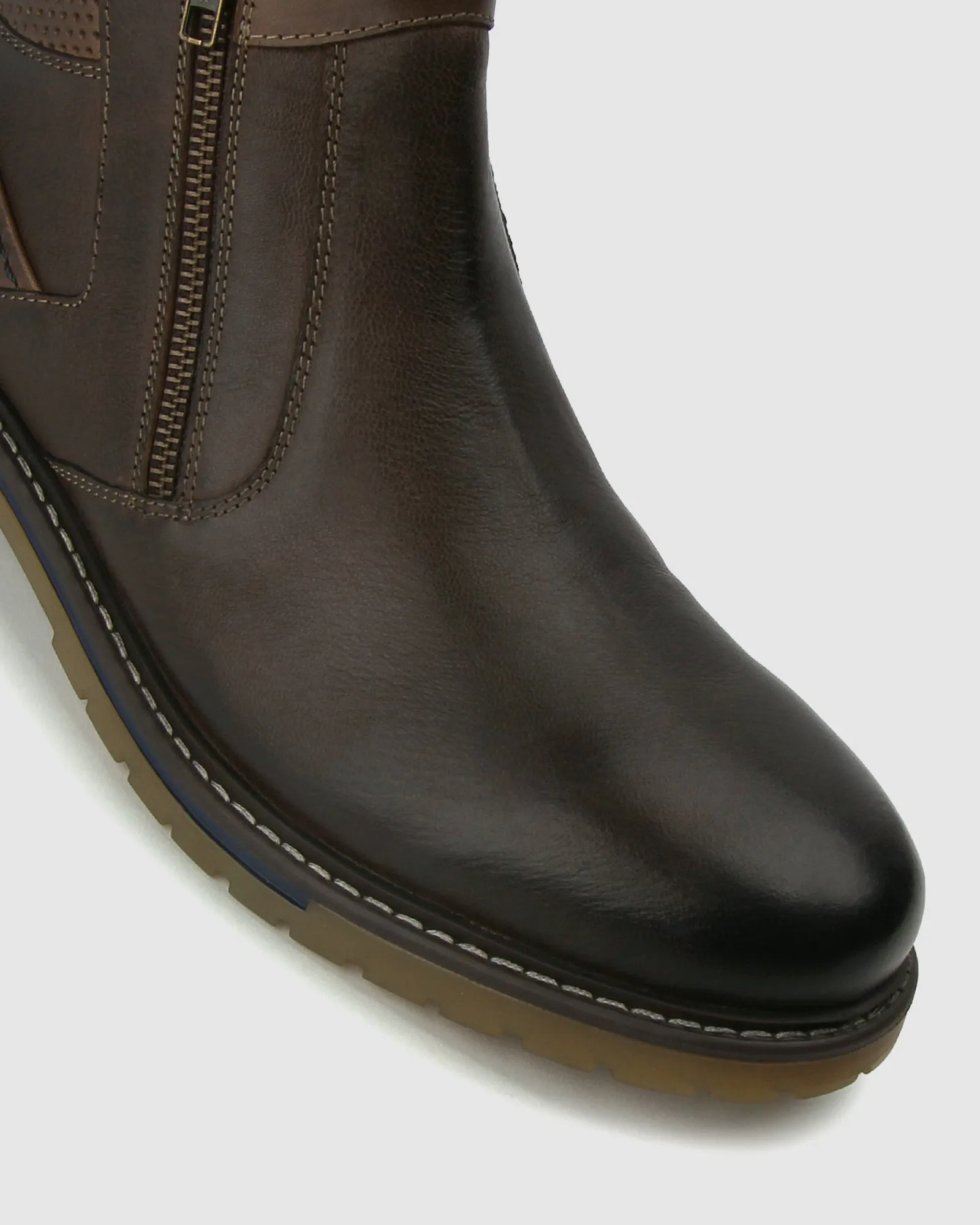 MATER Leather Zip Boots