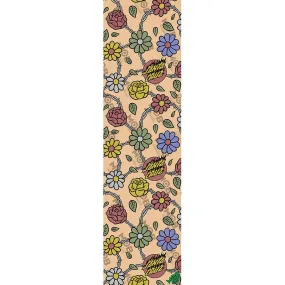 Mob Grip x Santa Cruz 9" x 33" Barbed Floral CLEAR Skateboard Grip Tape