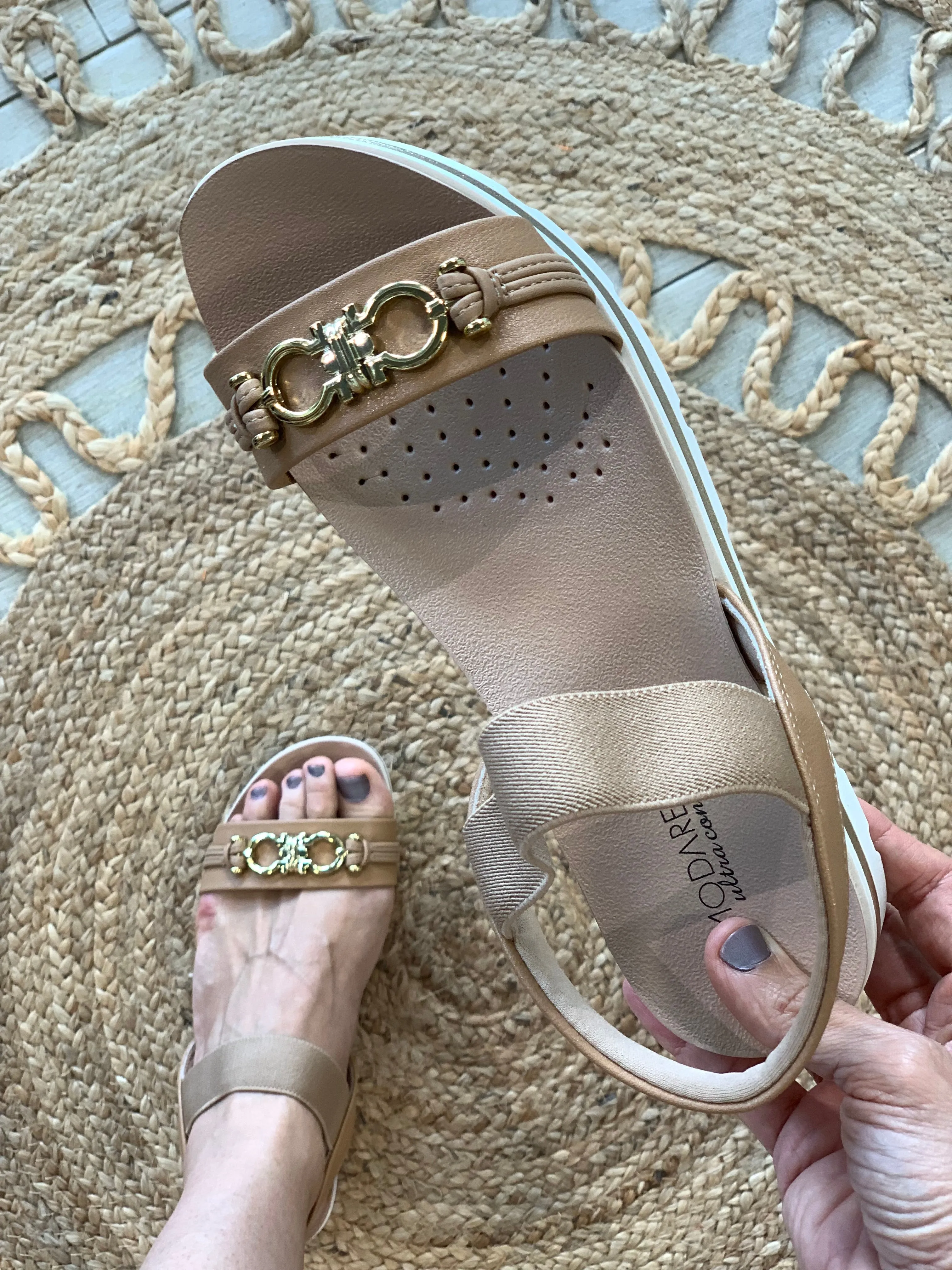 Modare Tan Sandals