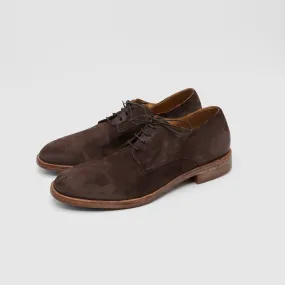 Moma Washed Roughout Leather Derby Blucher
