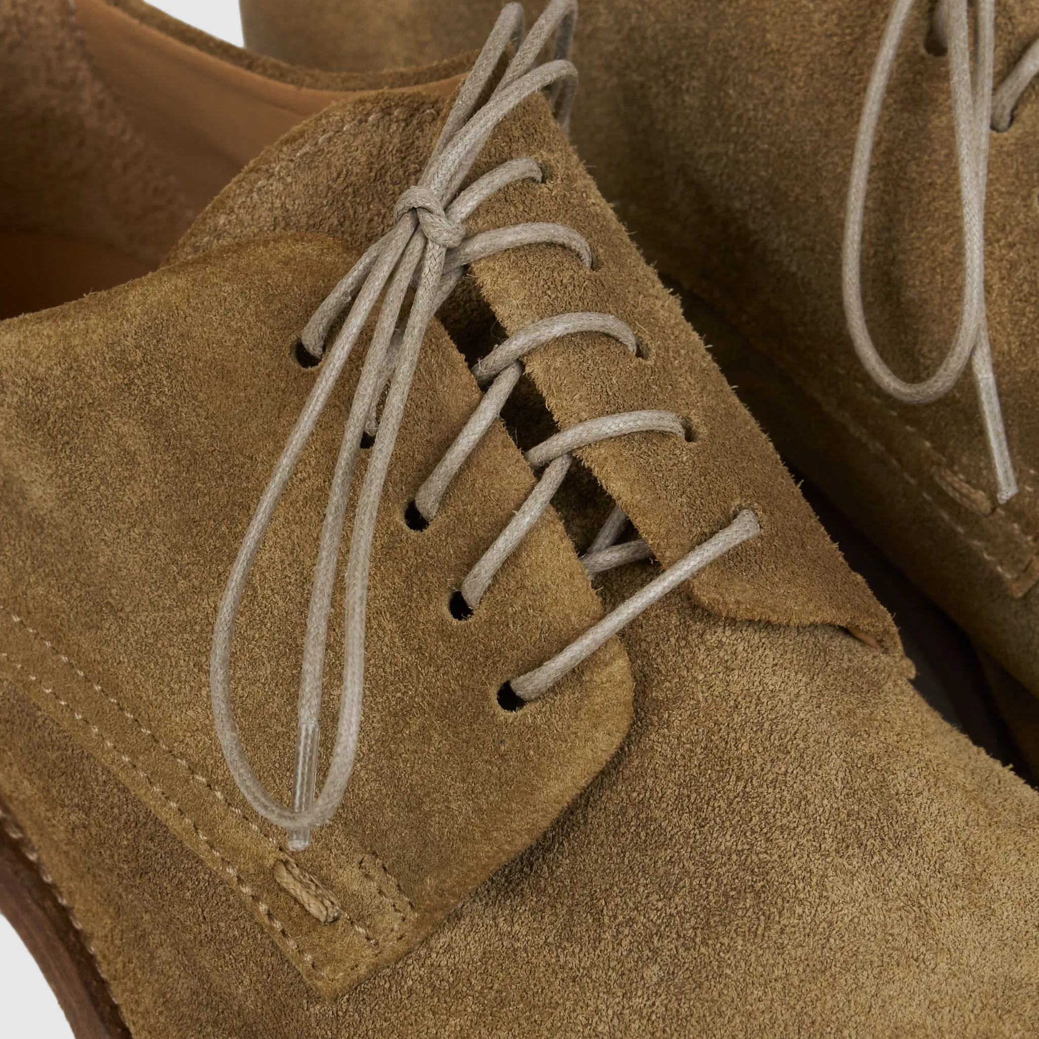 Moma Washed Roughout Leather Derby Blucher