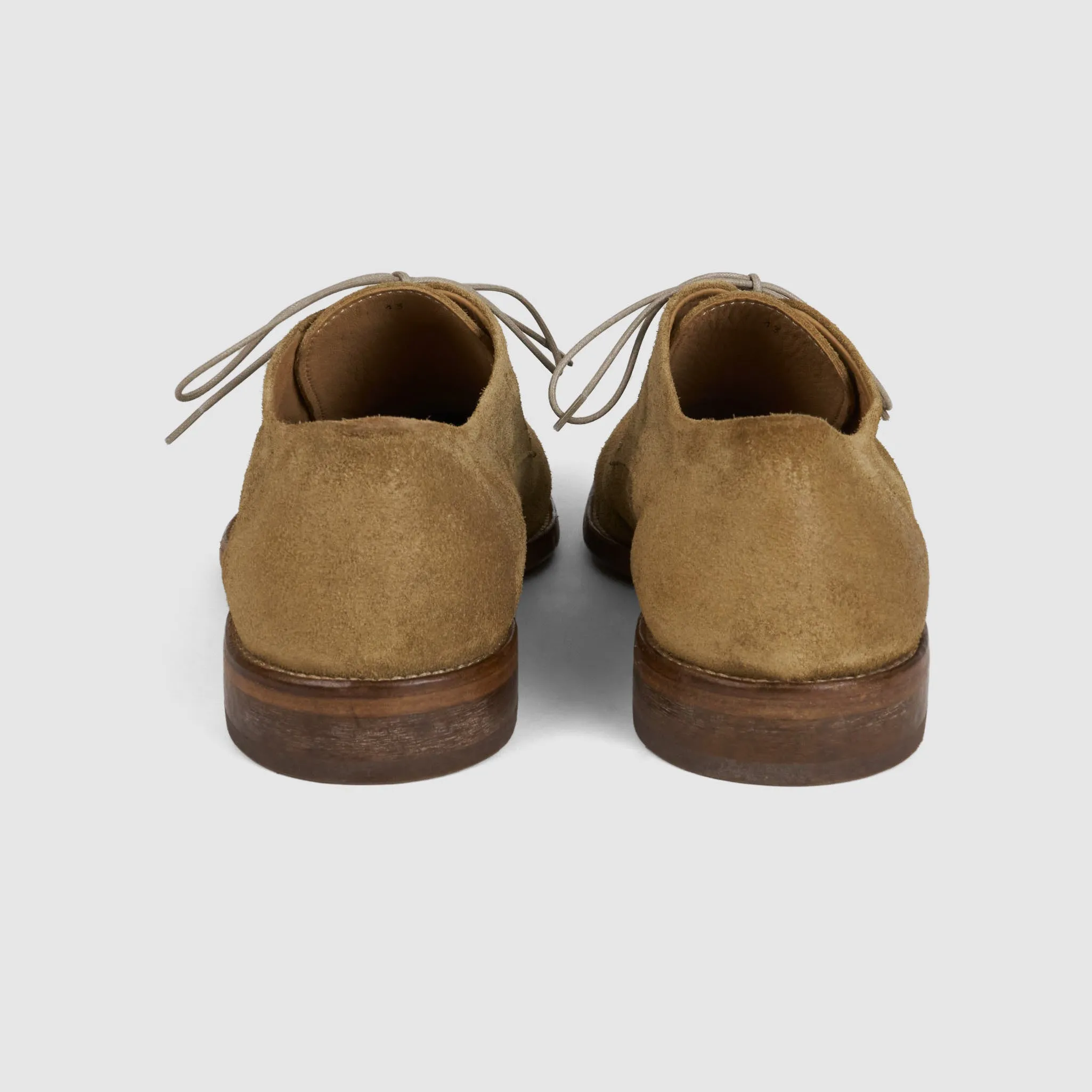 Moma Washed Roughout Leather Derby Blucher