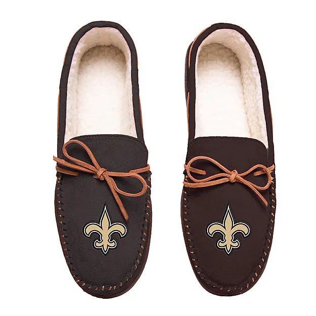 NEW ORLEANS SAINTS MOCCASIN SLIPPERS