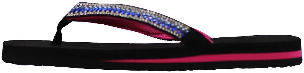 Norty WOMENS 5-10 SANDAL FLIP FLOP BLACK   12055