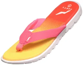 Norty WOMENS 6-11 ATHLEISURE SANDAL PINK YELLOW