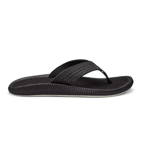 Olukai "Ulele" Men's Sandal- Black on Black
