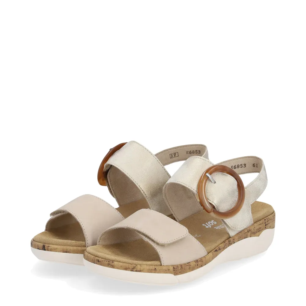 Remonte Women's Jocelyn 53 Sandal in Clif/Muschel