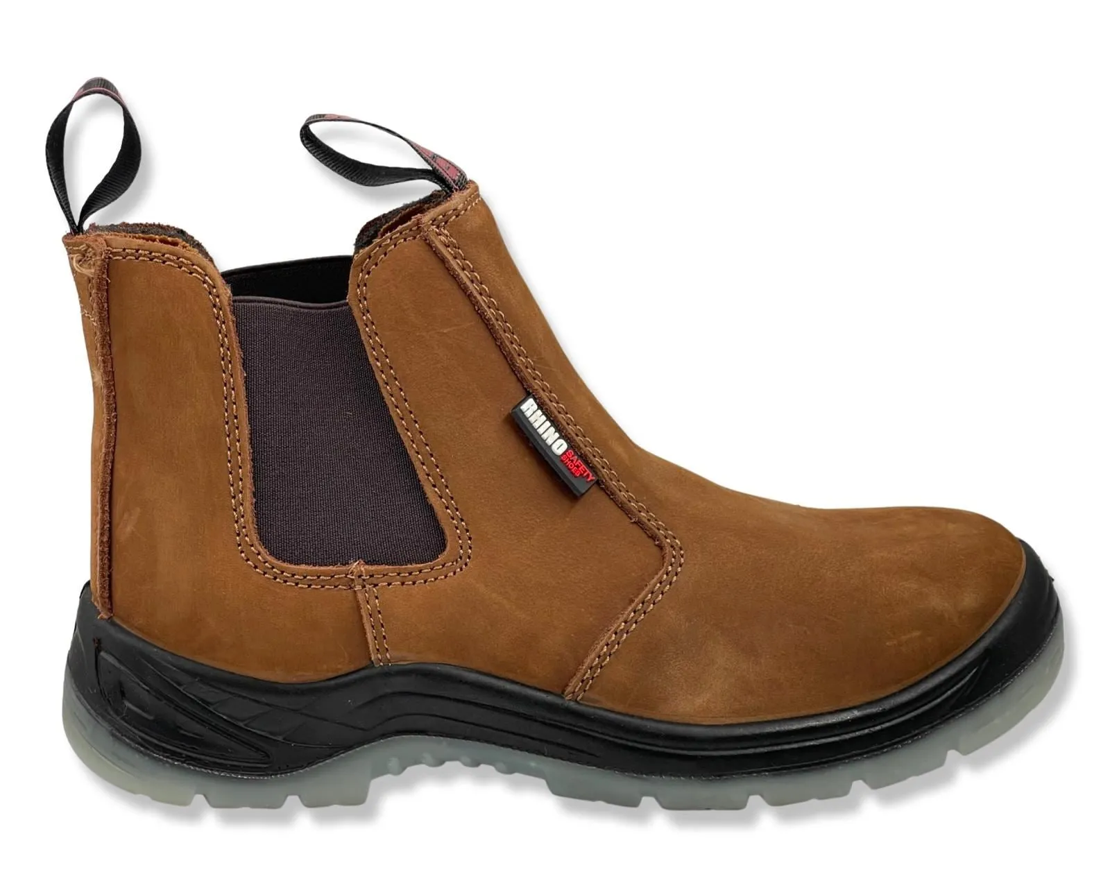 Rhino 30063 S3 Chelsea Work Boots in Brown