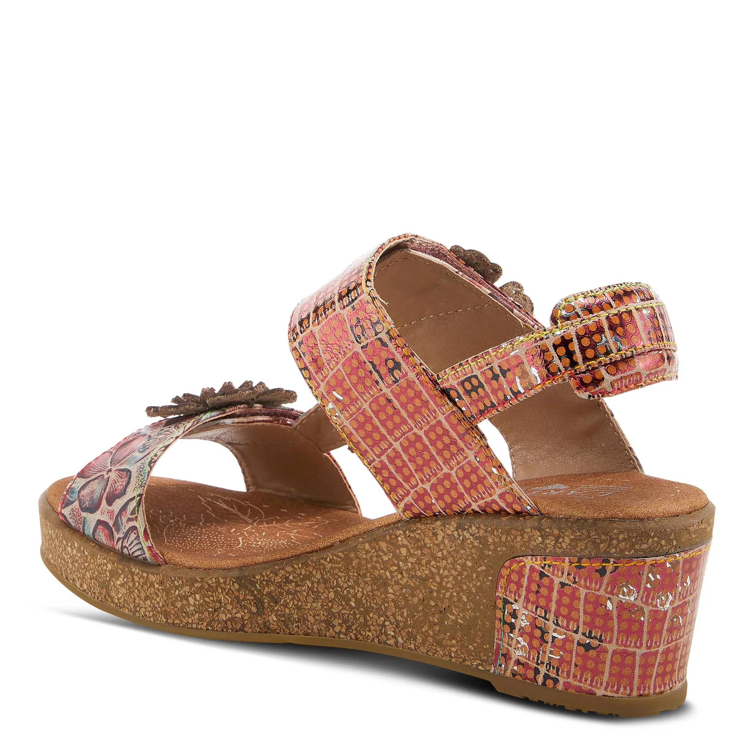 Spring Step Shoes L'Artiste Radd Geo Women's Hand Painted Leather Sandals