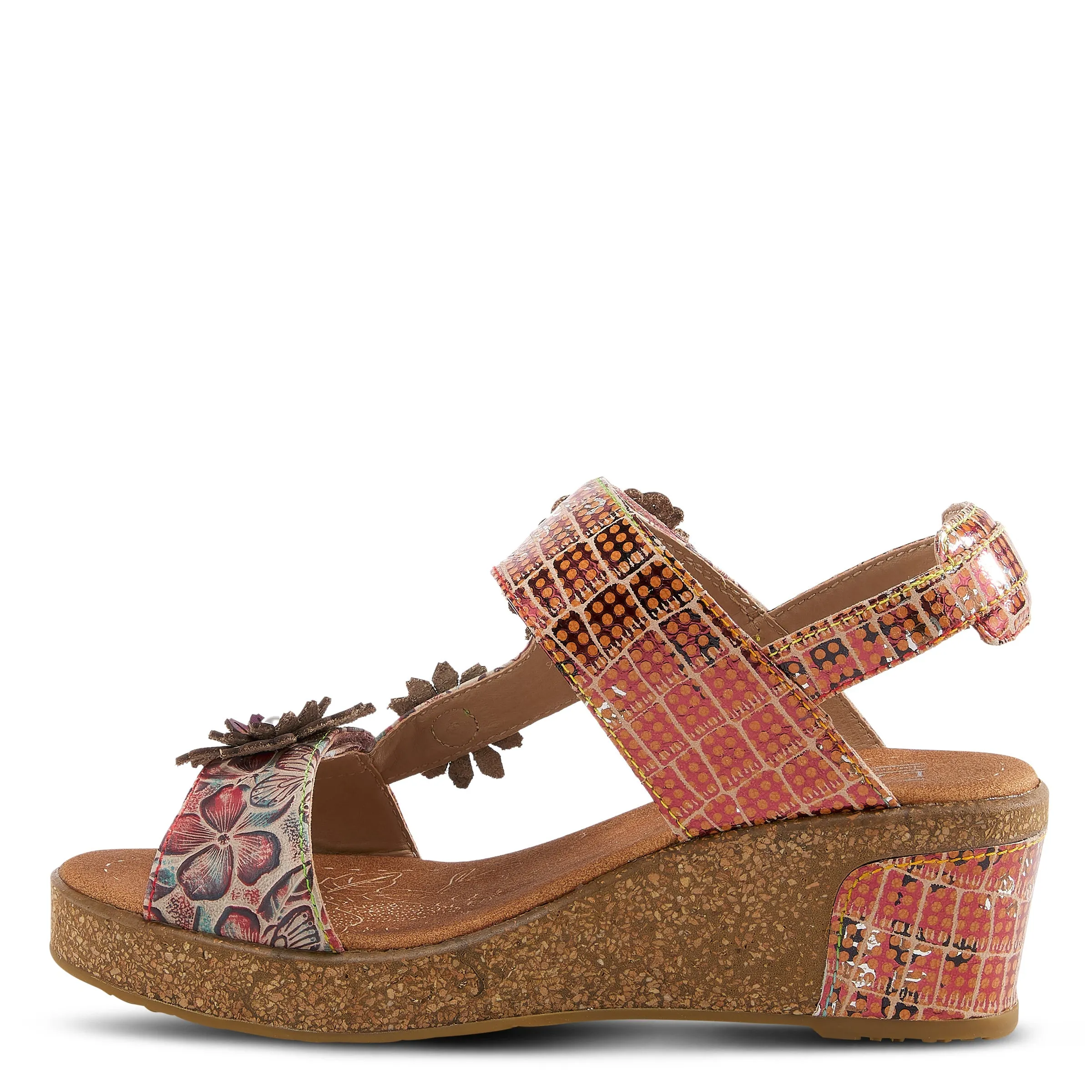 Spring Step Shoes L'Artiste Radd Geo Women's Hand Painted Leather Sandals
