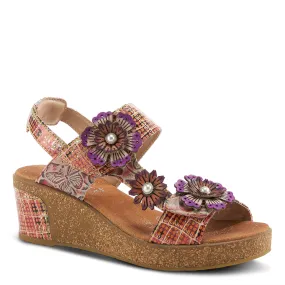 Spring Step Shoes L'Artiste Radd Geo Women's Hand Painted Leather Sandals
