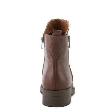 SPRING STEP ZIPSTERING BOOTS - BROWN LEATHER