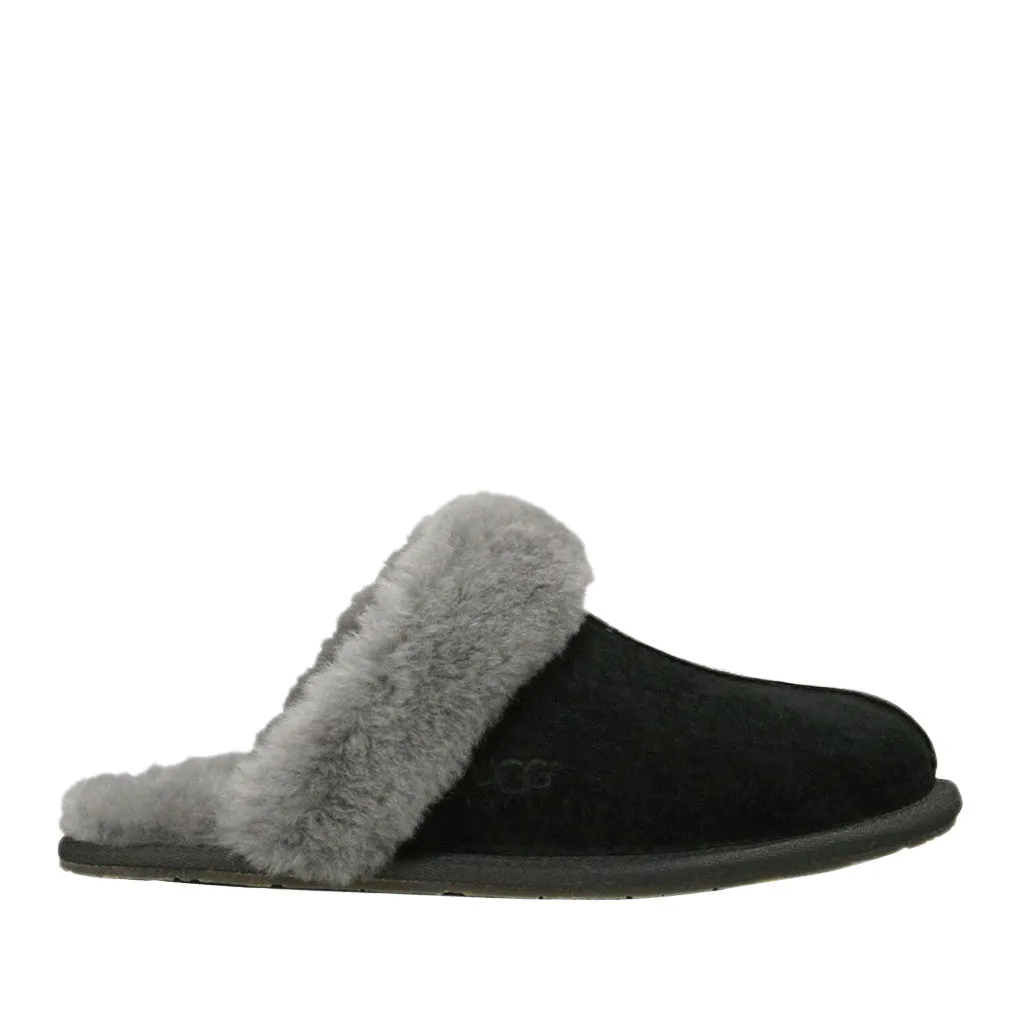 UGG Australia Women's Scuffette II Sheepskin Slipper in Black/Grey